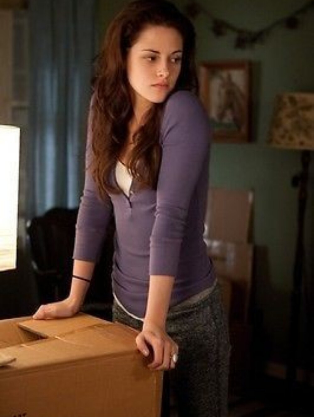 Elena Gilbert Vampire Diaries Vintage Y2K Hollister Navy Blue Button V-neck Top - Picture 9 of 9